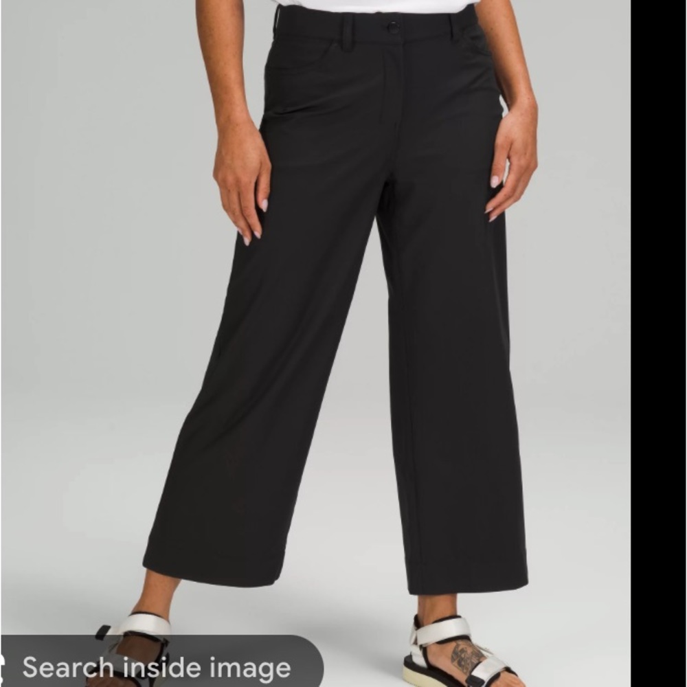 Lululemon city sleek 5 pocket high rise wide leg crop